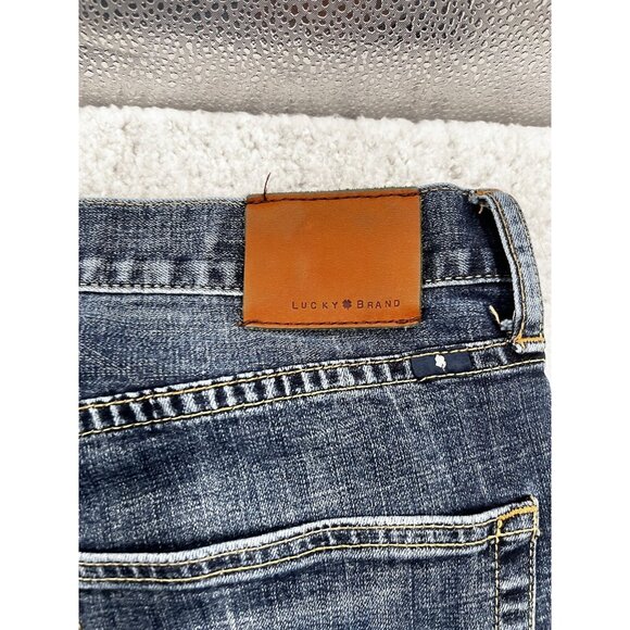 Lucky Brand Jeans Mens 36x32 410 Athletic Fit Medium Dark Wash - Picture 11 of 12